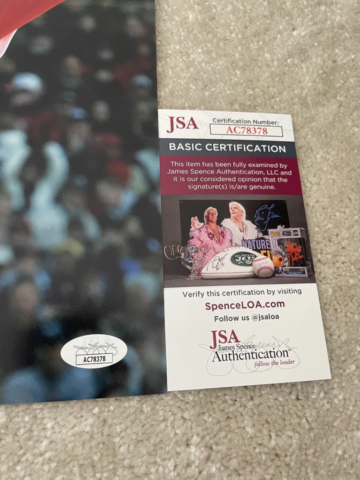 Johnny Damon signed photo 11x14 JSA COA autographed Boston Red Sox 2 - Image 3 of 3