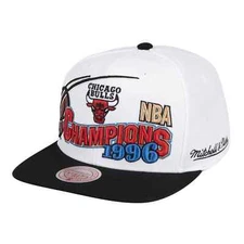 [HHSS1081-CBUYYPPPWHBK] MENS NBA CHICAGO BULLS 96 CHAMPIONS WAVE 2T SNAPBACK