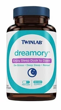 Twinlab DREAMORY Sleep Aid 30 caps CALM, RELAX, RENEW, REFRESH - 5-HTP, GABA