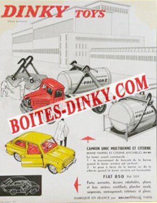 Affichette Publicitaire Dinky Toys 898/585 Reproduction - Neuf, Copie De L'original Allemand