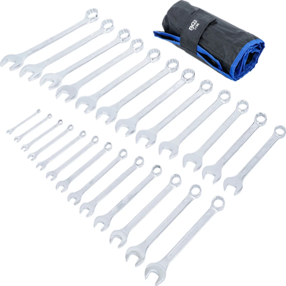 Chiavi Combinate Poligonali 6-32 mm Set 25 pz in Cromo Vanadio BGS1196 Germany - Immagine 4 di 4