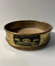 8"  Diameter Fisher Scientific Company Standard Brass Testing Sieve No. 200