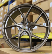 19 Inch Bbs Style Bronze Wheels Rims Squared Set 19x8.5 35 5x112 Cb 66.6