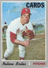 1970 Topps #435 Nelson Briles, VG (crease)
