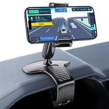 Universal 360 Dashboard Cell Phone Holder, Upgrade Clip Car Black