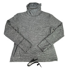 Nike Pullover Women's M Gray Dri FIT Funnel Neck Long Sleeve Training Top