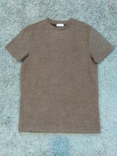 Sarman Men's Short Sleeve Sweater Shirt Hazel Size Medium Long