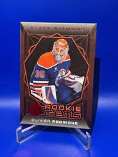 2025-26 UD BLACK DIAMOND HOCKEY ROOKIE GEMS RED /100 OLIVIER RODRIGUE