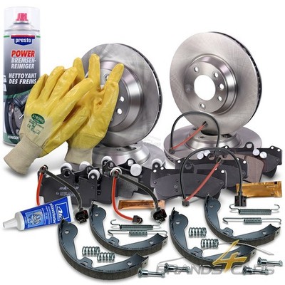 ATEC BREMSSCHEIBEN + BELÄGE VORNE +HINTEN FÜR AUDI Q7 PORSCHE CAYENNE VW TOUAREG