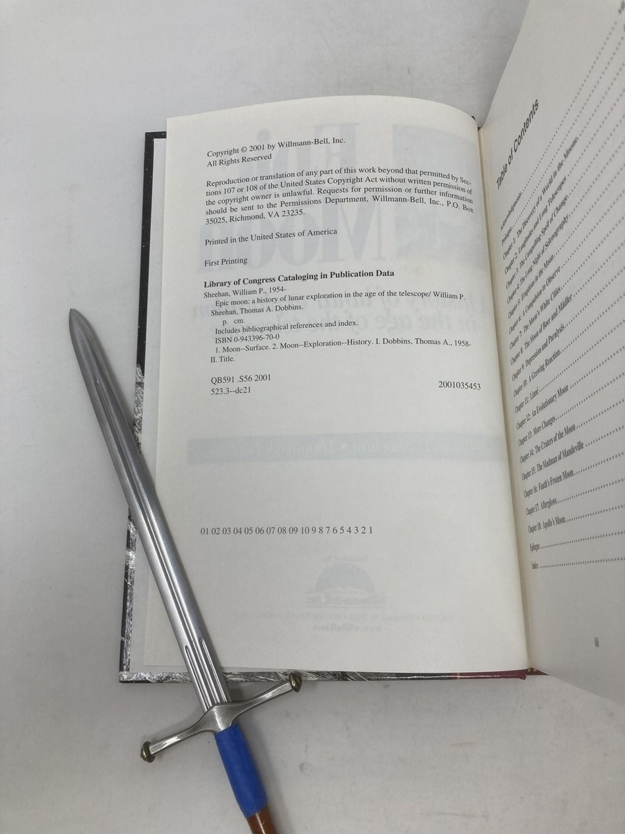 Epic Moon History of Lunar Exploration in the Age of the Telescope 1st Ed  VG HC