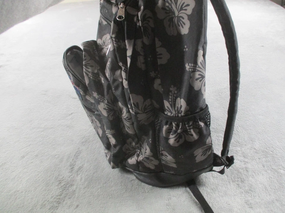 JanSport Cool Mochila Estudiantil Negra Gris Floral JS0A2SDD Bolso Escolar Mochila de Día Foto 2 de 4