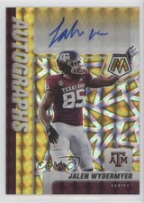 2022 Panini Mosaic Draft Picks Auto Gold 3/10 Jalen Wydermyer #A-JWY Auto 17kv