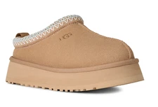Free US Ship!UGG Tazz II Suede Logo Detail Platform Clog Slippers Sand Color