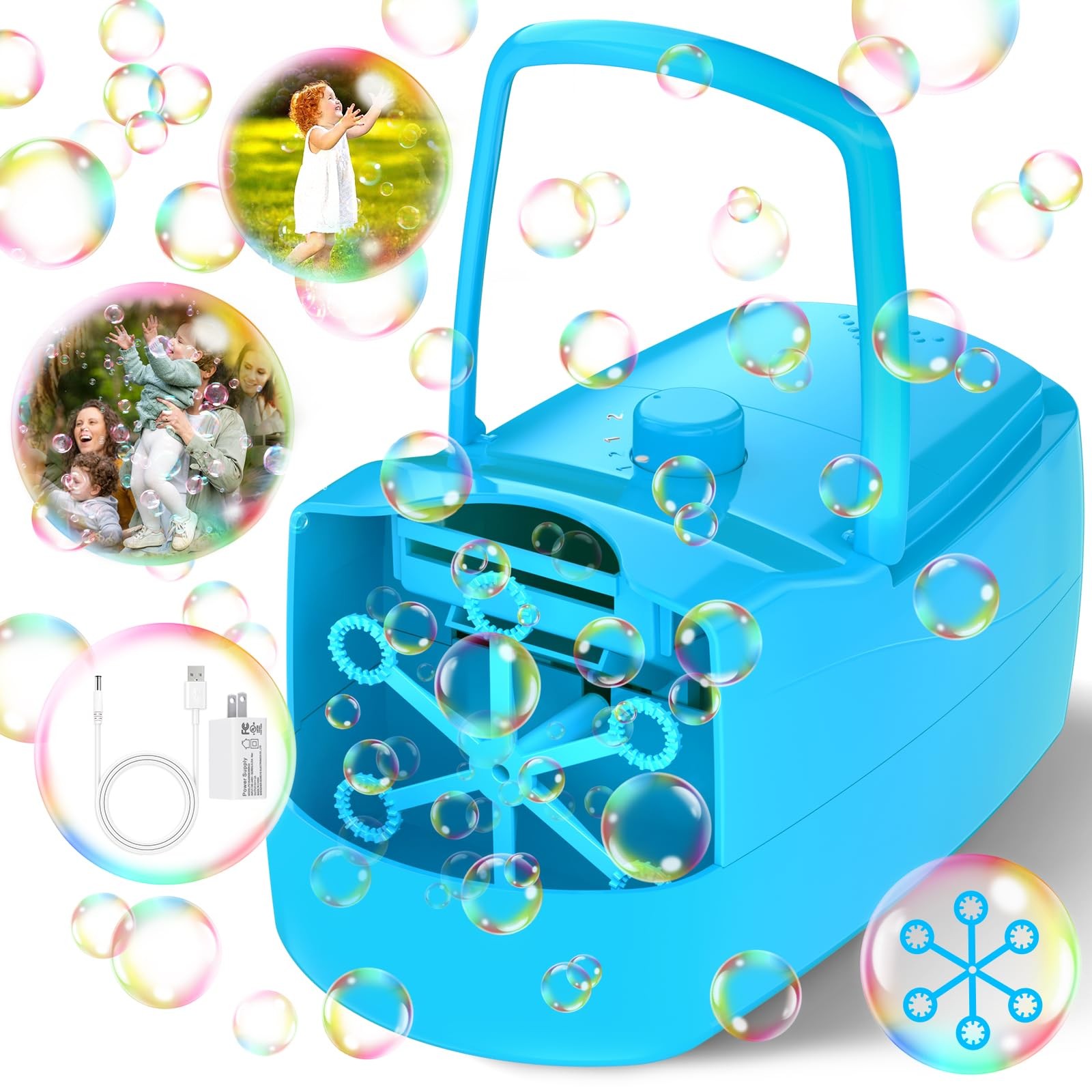 18000 Bubbles Per Minute Automatic Bubble Machine for Kids Parties