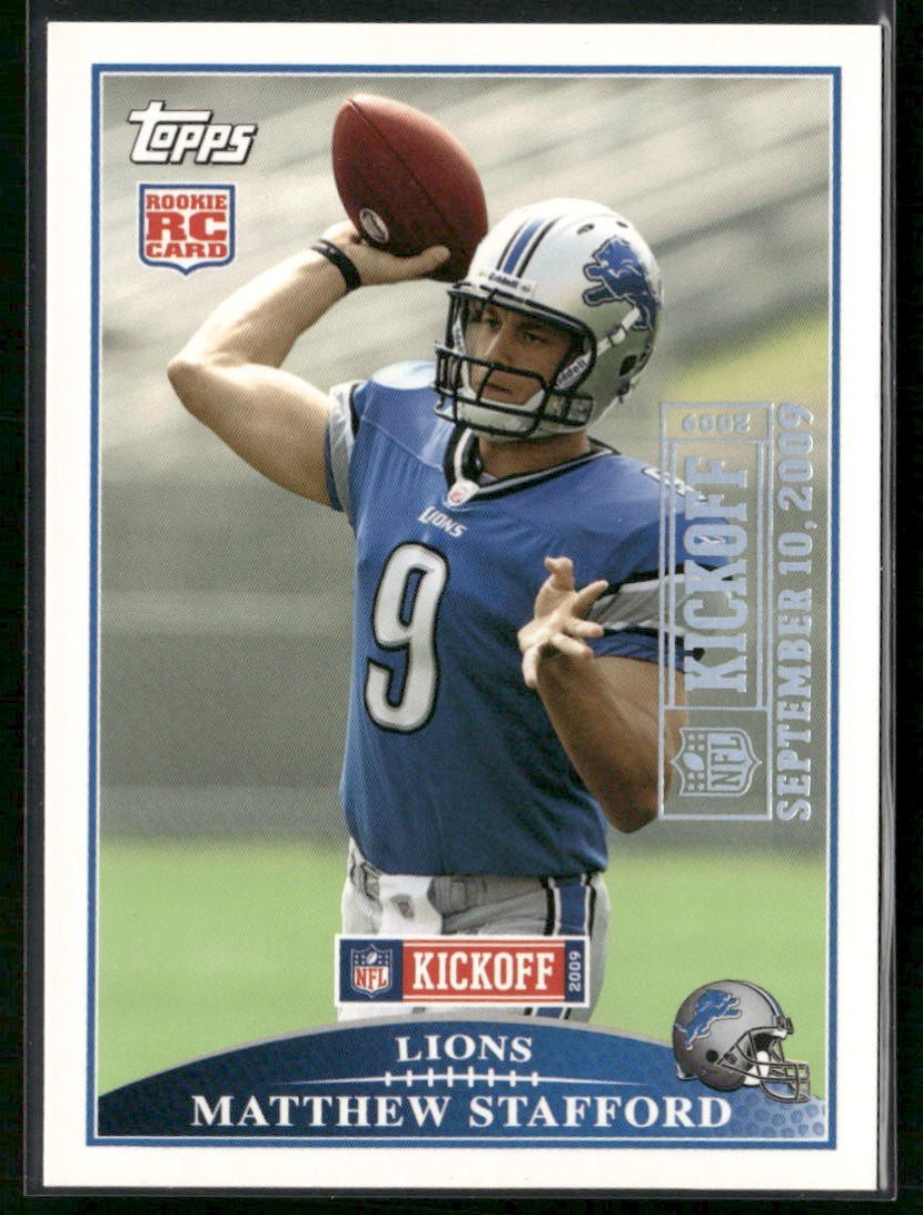 Matthew Stafford Topps Kickoff #116 Silver Holofoil