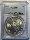 Morgan Silver Dollar 1886 PCGS MS64 certified uncirculated