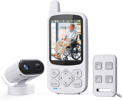 Elderly Monitor with Camera and Audio, 2-Way Talk Room Monitors for Elderly, Cal