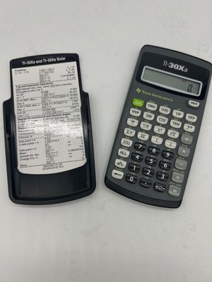 Texas Instruments TI-30Xa Scientific Calculator With Slide Cover - Durable & Rel