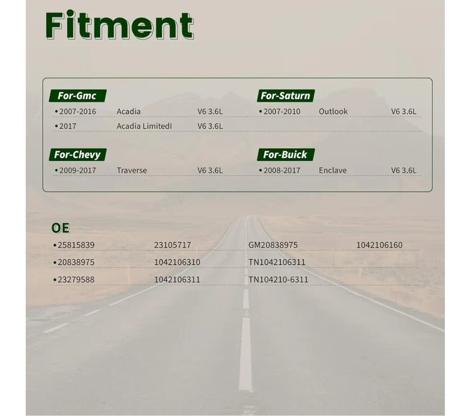 Alternador de alto rendimiento para Buick Enclave 2008-2017 para Chevy Traverse 2009-2017 Foto 2 de 4