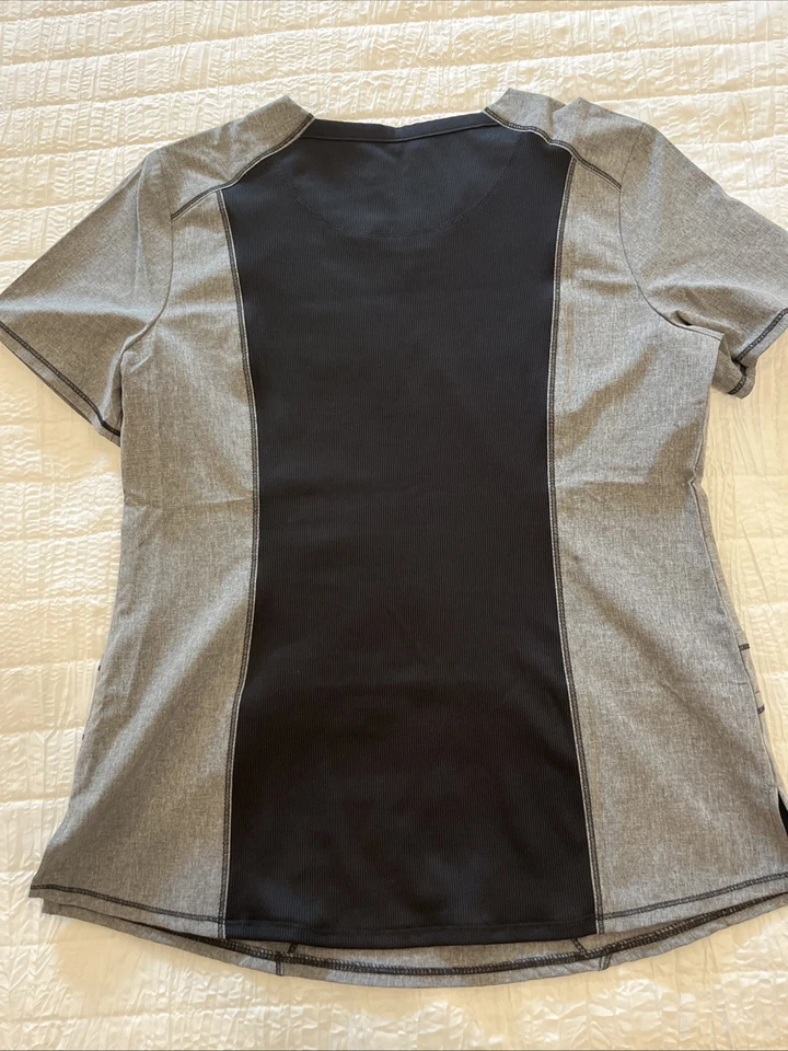 Infinity Gray Heather Women's Scrub Top Medium - Image 3 of 4