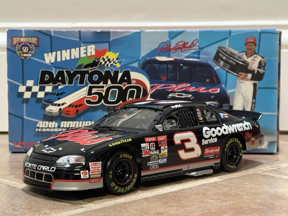 1998 Dale Earnhardt Goodwrench Monte Carlo Daytona 500 Win Action NASCAR 1/24 - Image 2 of 4