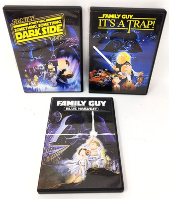 Family Guy Star Wars Trilogy Blue Harvest  Something Darkside  It s A Trap  DVDs