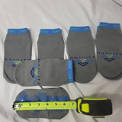 Gravity Trampoline Socks Non-Slip Bottom Grip  Kids Medium (LOT Of 5)