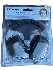 BBTKCARE Mini BLACK Earmuffs Hearing Protection Noise Reduction Children Babies