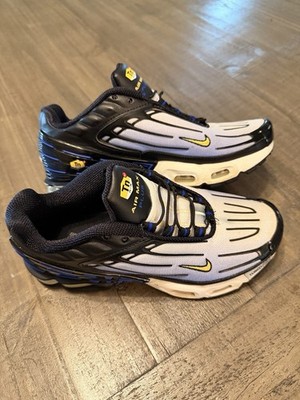 TN Air Nike Air Max Plus 3 GS Black/Chamois/Hyper Blue Size 4.5Y  CD6871-001