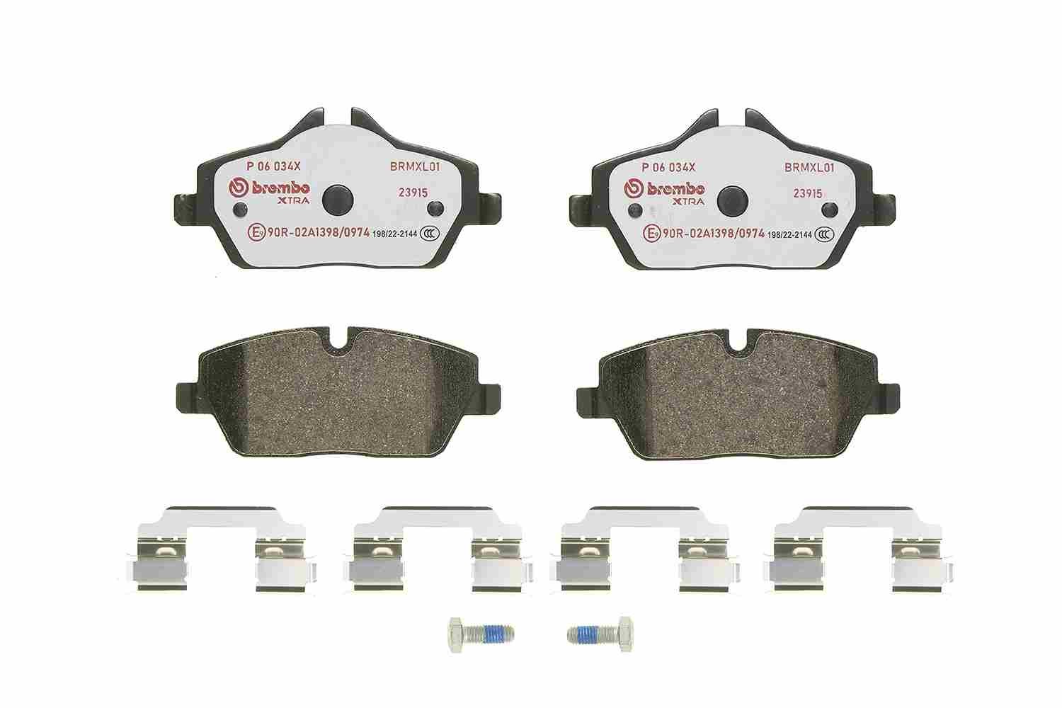 Brake Pads Set fits MINI CLUBMAN ONE R55 1.6 Front 10 to 14 N16B16A Brembo New - Image 68