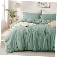 Super Soft Duvet Cover - 100 Queen 90"x90" 02 - Sage Green No Comforter 