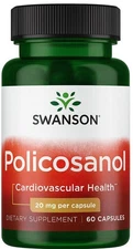 60 Caps Swanson Policosanol 20mg 60 Caps Lower Cholesterol, Heart Health