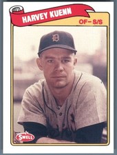 1989 Swell Baseball Greats Detroit Tigers Harvey Kuenn #9