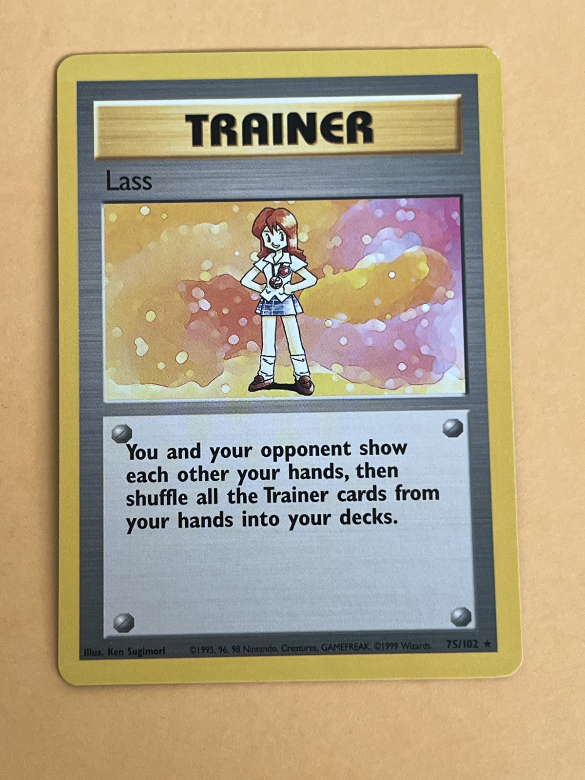 Lass (75/102) Base Set - Rare - Vintage - NM - 1999 - WoTc - Pokemon TCG