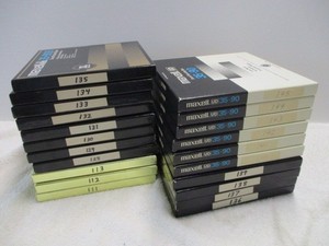 LOT of 21 MAXELL MAGNETIC 7" PROFESSIONAL SOUND RECORDING TAPES 35-90B  REELS