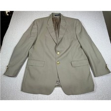Chaps Ralph Lauren Men 46 Wool 2 Button Blazer Classic Dress Jacket Suit Coat