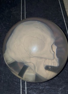 EBONITE スカル ボウリング ボール ヴィンテージ 希少 限定生産 Vintage Ebonite Optyx SKULL Bowling Ball 15lb - Clear Skeleton