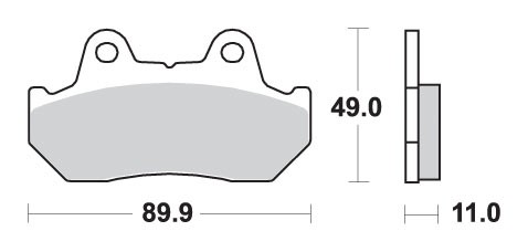 Brake Pads for HONDA XL 600 V TRANSALP 1987-1990 Front Organic Street SBS - Image 21