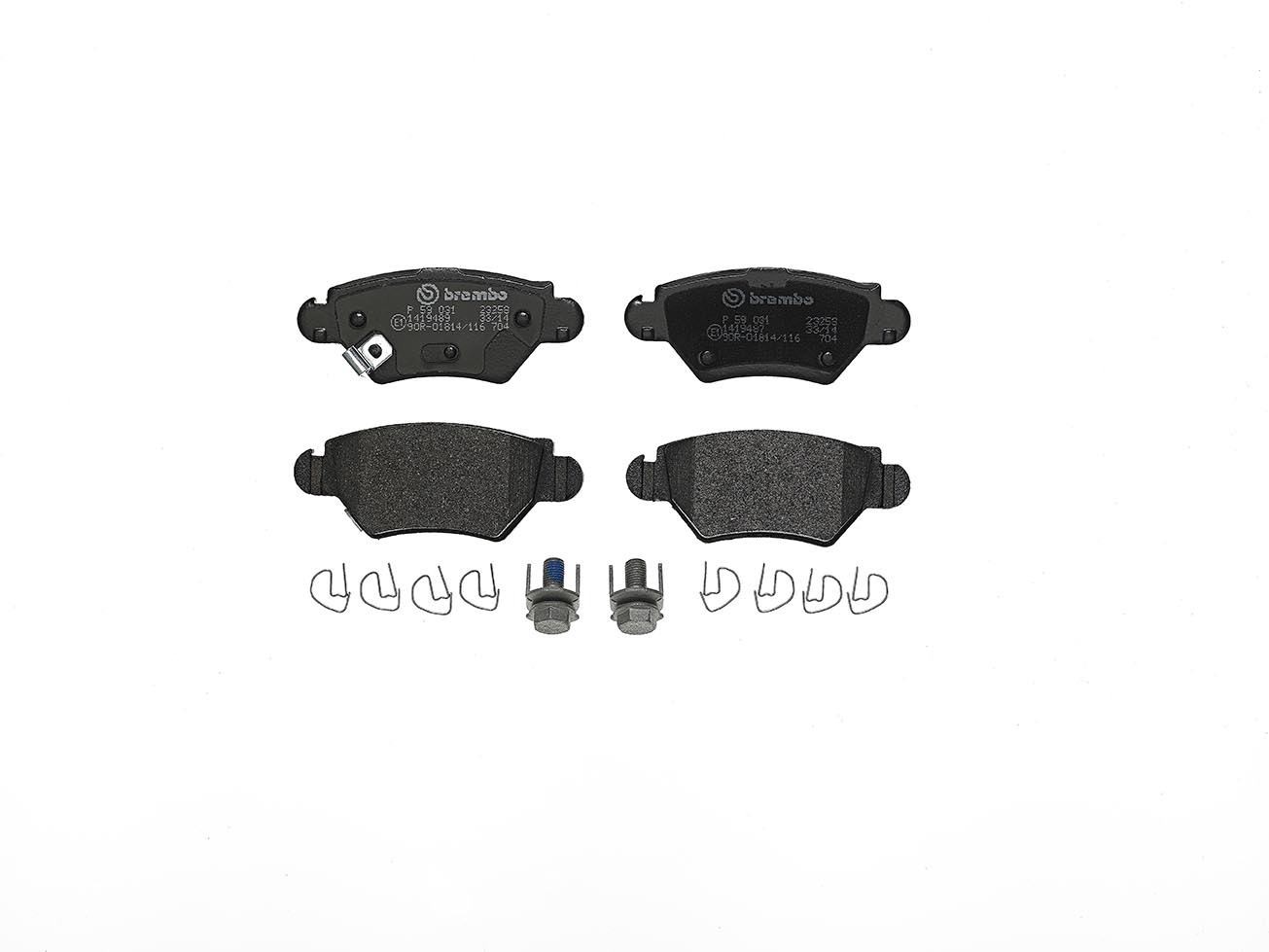 Brembo Bremsbelagsatz, Scheibenbremse P 59 031 Für Opel Gm Chevrolet - Bild 3