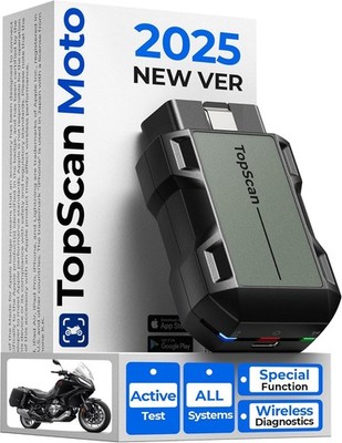 TOPDON TOPSCAN Master OBD2 Diagnostic Scanner Active Test with 30 Reset Function