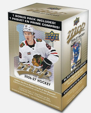2026-27 NHL UPPER DECK MVP Hockey Factory Sealed Blaster Box 77 Cards