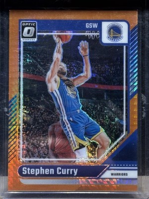 2024-25 Panini Donruss Optic Stephen Curry /299 Orange Hyper Prizm Warriors #155