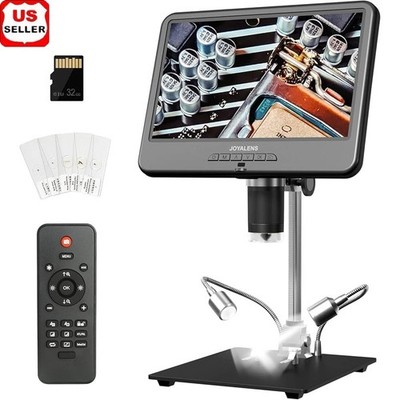 10.1 Inch 1080P Digital Microscope W/ Remote LED Illumination Electronics Repair