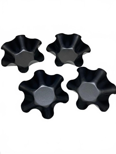 Tortilla Pan Set - 4 Non-Stick Carbon Steel Taco Salad Bowl Makers