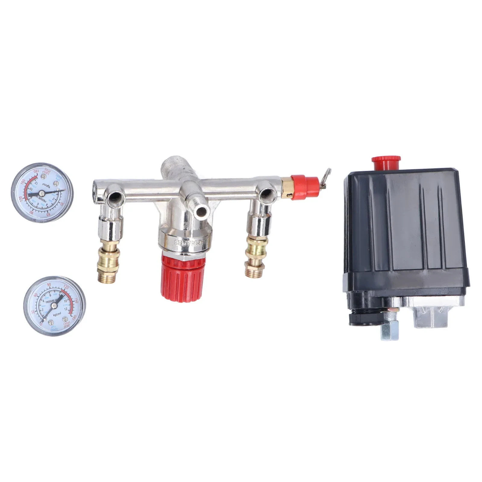 Pressostato Compressore Aria Valvola di Controllo 90-120 Psi Ac Regolatore Kit - Miniatura 7