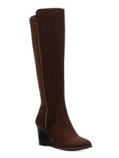 STYLE & COMPANY Womens Brown Dual Zip Round Toe Wedge Heeled Boots 9.5 M