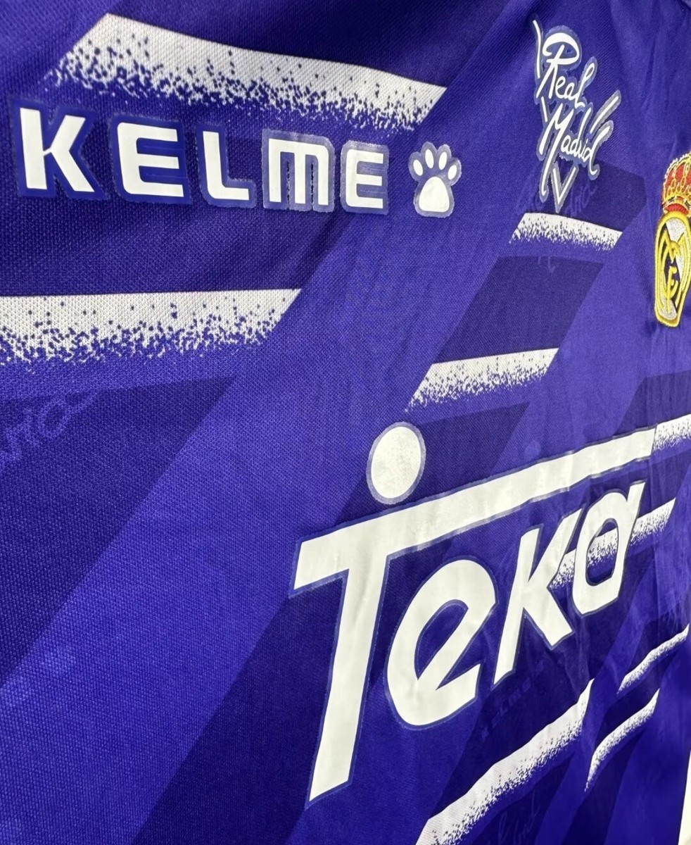 Vintage Real Madrid 95/96/97 Away Kelme Jersey L | eBay
