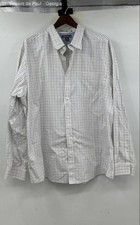 Eddie Bauer Relaxed Fit Long Sleeve Button Down Shirt Men's 2XL White Business