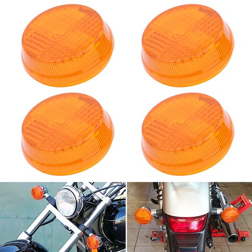 4PCS Turn Signal Light Lens Cover For Honda Shadow ACE 750 VT750 Interstate 1300