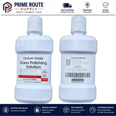 200 ml Glass Polishing Compound   Effortlessly Removes Water Spots & Wiper Marks